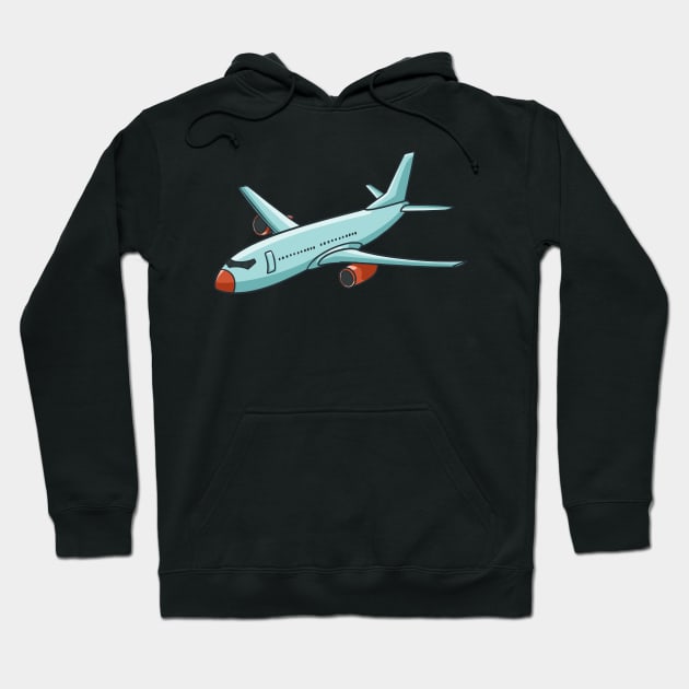 Airplane Jumbo Jet Hoodie by fromherotozero